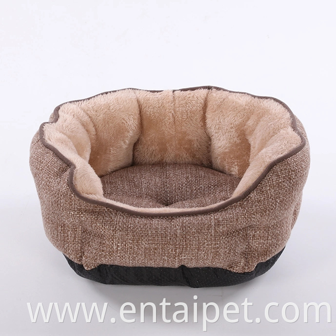 Popular Fashion Pet Bed Imitation Cotton Velvet Dog Bed